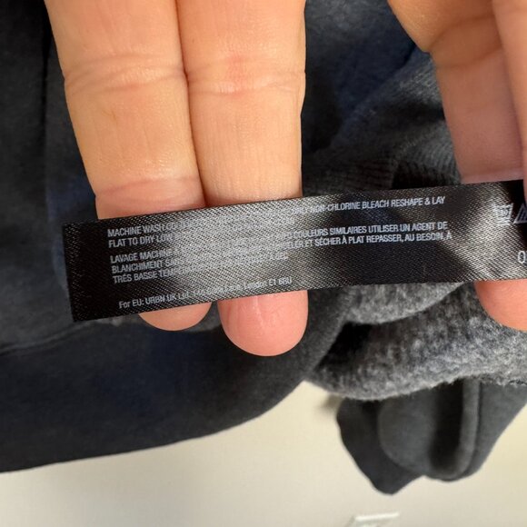 Free People Movement Lace Up Hoodie Sweatshirt Women's Small Gray - Picture 7 of 8